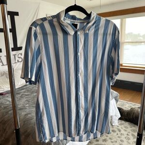 Striped Beach Button Down